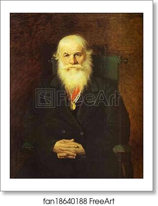 Free art print of Portrait of the Merchant Ivan Kamynin by Vasily Perov