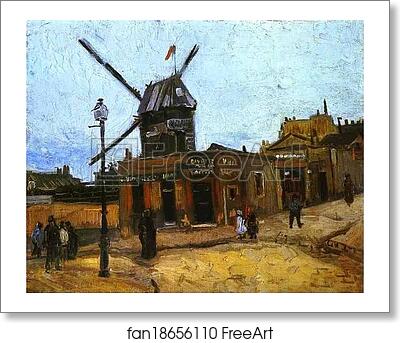 Free art print of Le Moulin de la Galette by Vincent Van Gogh
