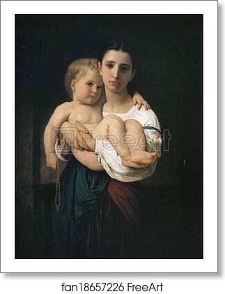 Free art print of The Elder Sister by William-Adolphe Bouguereau