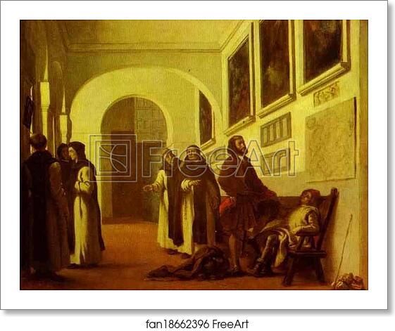 Free art print of Columbus and His Son at La Rábida by Eugène Delacroix Free art print of Columbus and His Son at La Rábida by Eugène Delacroix