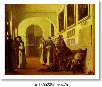 Free art print of Columbus and His Son at La Rábida by Eugène Delacroix Free art print of Columbus and His Son at La Rábida by Eugène Delacroix