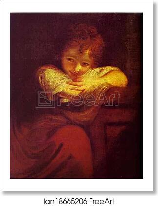 Free art print of Little Rogue (Robinetta) by Sir Joshua Reynolds