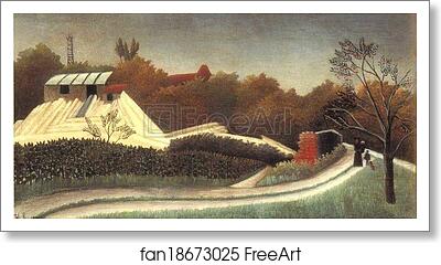 Free art print of Saw Mill, Outskirts of Paris by Henri Rousseau Free art print of Saw Mill, Outskirts of Paris by Henri Rousseau