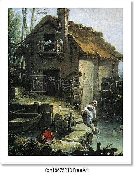 Free art print of Landscape with Washerwomen. Detail by François Boucher Free art print of Landscape with Washerwomen. Detail by François Boucher