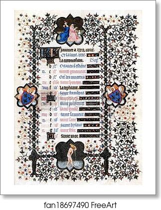 Free art print of The Belles Heures of Jean de France, Duke de Berry. January by Limbourg Brothers Free art print of The Belles Heures of Jean de France, Duke de Berry. January by Limbourg Brothers