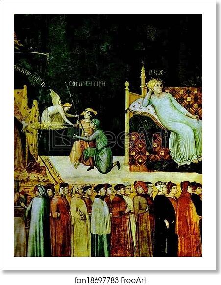 Free art print of Allegory of Good Government. Detail by Ambrogio Lorenzetti Free art print of Allegory of Good Government. Detail by Ambrogio Lorenzetti