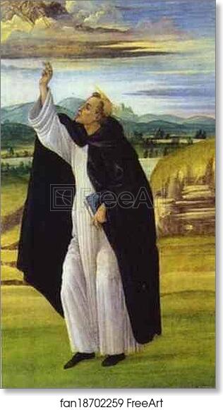 Free art print of St. Dominic by Alessandro Botticelli