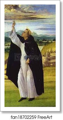 Free art print of St. Dominic by Alessandro Botticelli