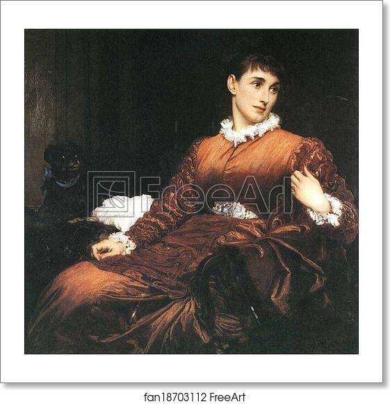 Free Art Print Of Mrs Henry Evans Gordon By Frederick Leighton 1875 Oil On Canvas 91 5 X 94 Cm Private Collection Freeart Fan18703112