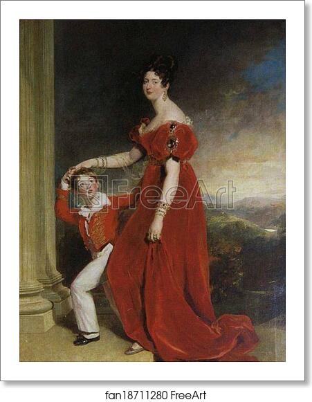 Free art print of Frances, Marchioness of Londonderry with Her Son, Lord Seaham by Sir Thomas Lawrence Free art print of Frances, Marchioness of Londonderry with Her Son, Lord Seaham by Sir Thomas Lawrence