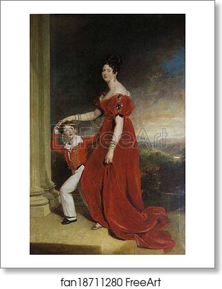 Free art print of Frances, Marchioness of Londonderry with Her Son, Lord Seaham by Sir Thomas Lawrence