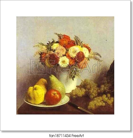 Free art print of Flowers and Fruit by Henri Fantin-Latour Free art print of Flowers and Fruit by Henri Fantin-Latour