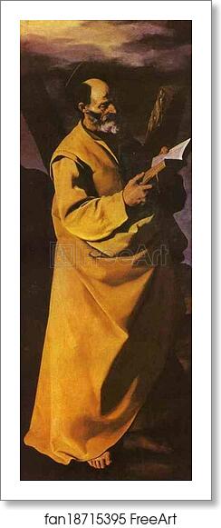 Free art print of Apostle Andrew by Francisco De Zurbarán Free art print of Apostle Andrew by Francisco De Zurbarán