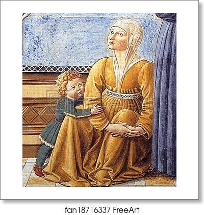 Free art print of Death of St. Monica. Detail by Benozzo Gozzoli Free art print of Death of St. Monica. Detail by Benozzo Gozzoli