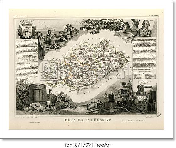 Free art print of Dépt. de l'Hérault (région du sud) by Victor Jules Levasseur Free art print of Dépt. de l'Hérault (région du sud) by Victor Jules Levasseur