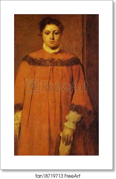 Free art print of Girl in Red by Edgar Degas Free art print of Girl in Red by Edgar Degas