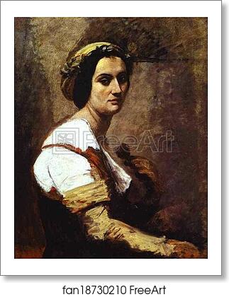 Free art print of Sibylle by Jean-Baptiste-Camille Corot