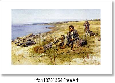 Free art print of On the Volga by Vladimir Makovsky