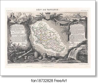 Free art print of Dept. de Vaucluse. by Victor Jules Levasseur Free art print of Dept. de Vaucluse. by Victor Jules Levasseur