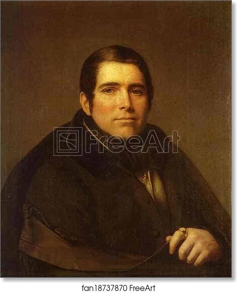 Free art print of Portrait of Piotr Pletnev by Alexey Tyranov