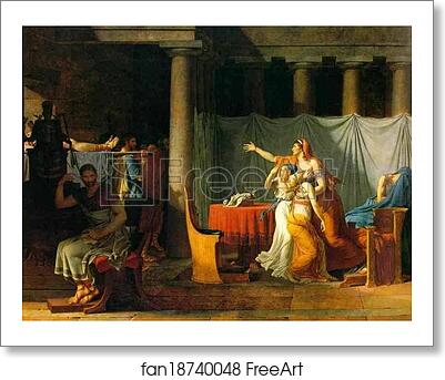 Free art print of The Lictors Returning to Brutus the Bodies of His Sons by Jacques-Louis David