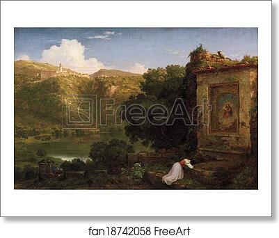 Free art print of Il Penseroso by Thomas Cole