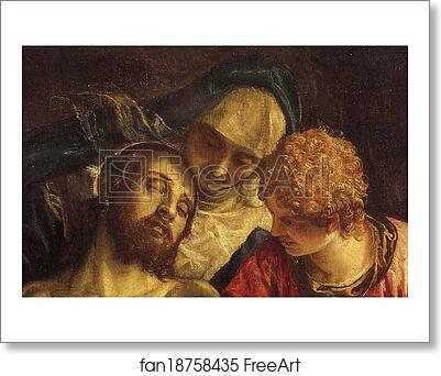 Free art print of Lamentation of Christ. Detail by Paolo Veronese