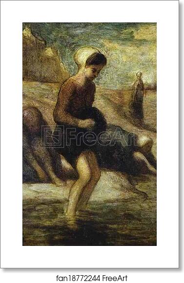 Free art print of On the Shore by Honoré Daumier Free art print of On the Shore by Honoré Daumier