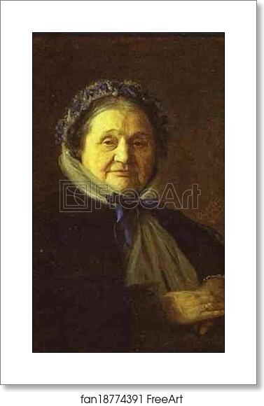 Free art print of Portrait of V. Voyeykova by Ivan Kramskoy