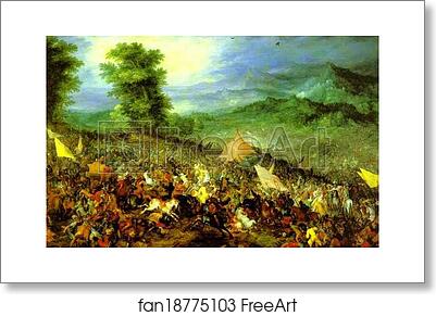 Free art print of The Battle of Issus by Jan Brueghel The Elder