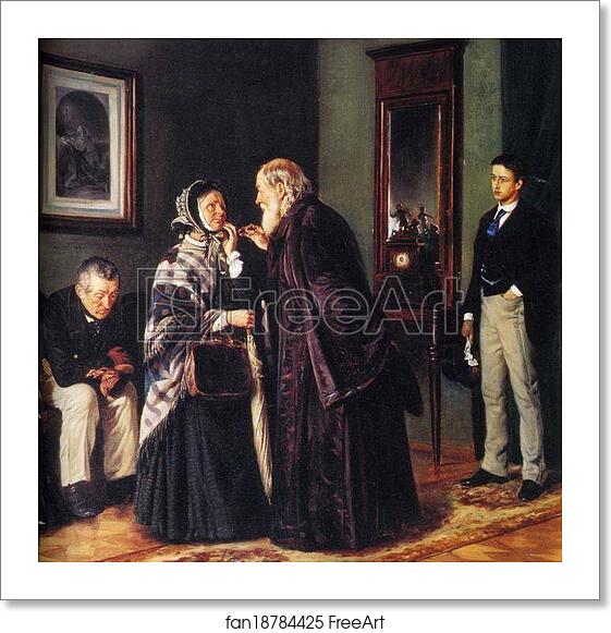 Free art print of In a Doctor's Waiting Room. Detail by Vladimir Makovsky Free art print of In a Doctor's Waiting Room. Detail by Vladimir Makovsky
