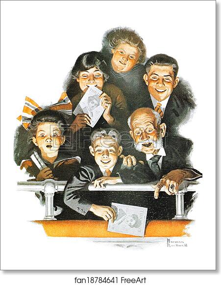 Free art print of Balcony by Norman Rockwell Free art print of Balcony by Norman Rockwell