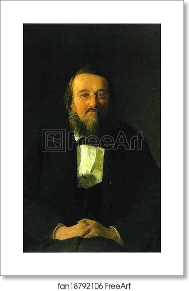 Free art print of Portrait of the Historian Nikolay Kostomarov by Nikolay Gay