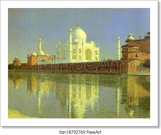 Free art print of Taj Mahal Mausoleum in Agra by Vasily Vereshchagin Free art print of Taj Mahal Mausoleum in Agra by Vasily Vereshchagin