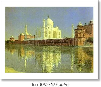 Free art print of Taj Mahal Mausoleum in Agra by Vasily Vereshchagin