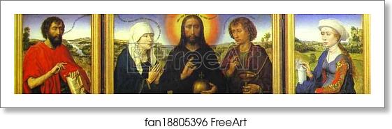 Free art print of Braque Triptych, interior by Rogier Van Der Weyden Free art print of Braque Triptych, interior by Rogier Van Der Weyden