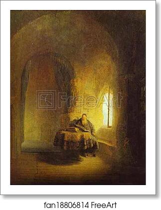 Free art print of Philosopher Reading by Rembrandt Harmenszoon Van Rijn