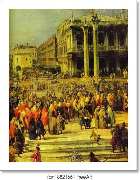 Free art print of The Reception of the French Ambassador in Venice. Detail by Giovanni Antonio Canale, Called Canaletto Free art print of The Reception of the French Ambassador in Venice. Detail by Giovanni Antonio Canale, Called Canaletto