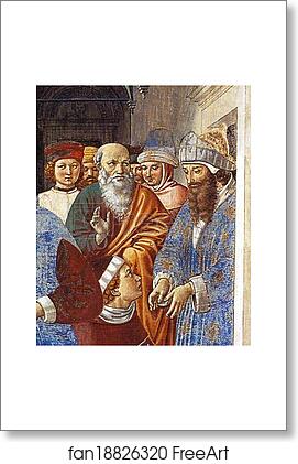 Free art print of Arrival of St. Augustine in Milan. Detail by Benozzo Gozzoli