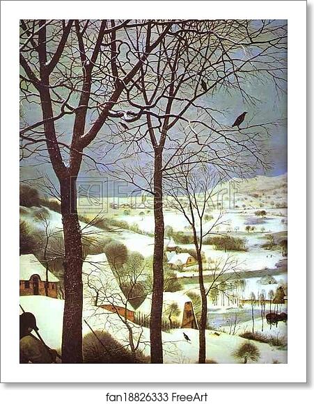 Free art print of The Hunters in the Snow (January). Detail by Pieter Bruegel The Elder Free art print of The Hunters in the Snow (January). Detail by Pieter Bruegel The Elder