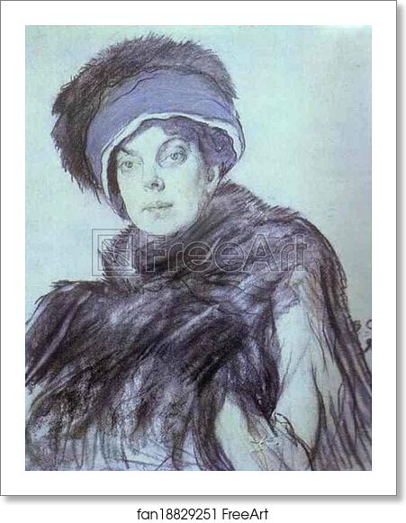Free art print of Portrait of Princess Olga Orlova by Valentin Serov