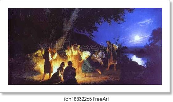 Free art print of Night on the Eve of Ivan Kupala by Henryk Hector Siemiradzki Free art print of Night on the Eve of Ivan Kupala by Henryk Hector Siemiradzki