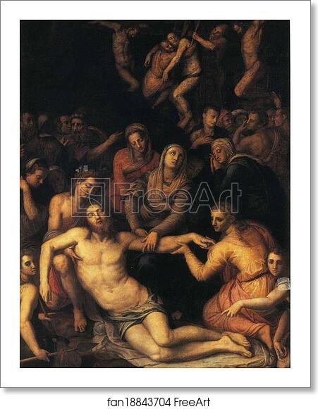 Free art print of Descent from the Cross and Lamentation by Agnolo Bronzino Free art print of Descent from the Cross and Lamentation by Agnolo Bronzino
