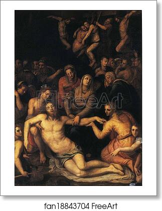 Free art print of Descent from the Cross and Lamentation by Agnolo Bronzino