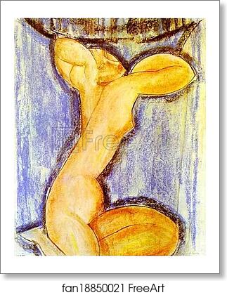 Free art print of Caryatid by Amedeo Modigliani
