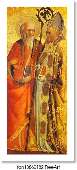 Free art print of St. John the Evangelist and St. Martin of Tours by Masolino Da Panicale Free art print of St. John the Evangelist and St. Martin of Tours by Masolino Da Panicale