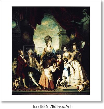 Free art print of The Marlborough Family by Sir Joshua Reynolds
