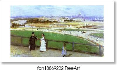Free art print of View of Paris from the Trocadero by Berthe Morisot