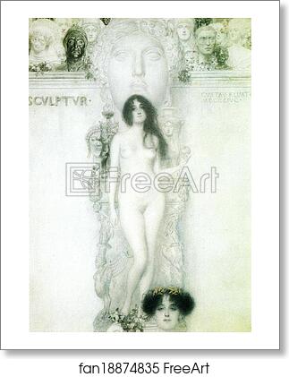 Free art print of Sculpture by Gustav Klimt
