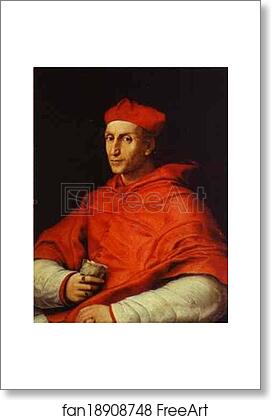 Free art print of Portrait of Cardinal Bernardo Dovizi Bibbiena by Raphael